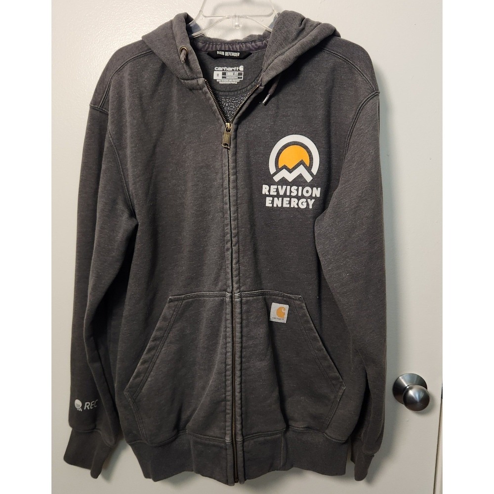 Carhartt Men's Med Rain Defender Loose Fit Midweight Fleece Full Zip Hoodie